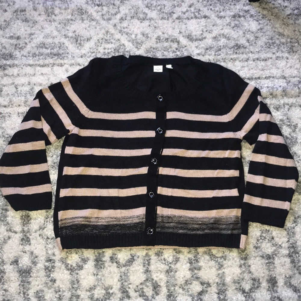 Anthropologie striped cardigan by Moth
